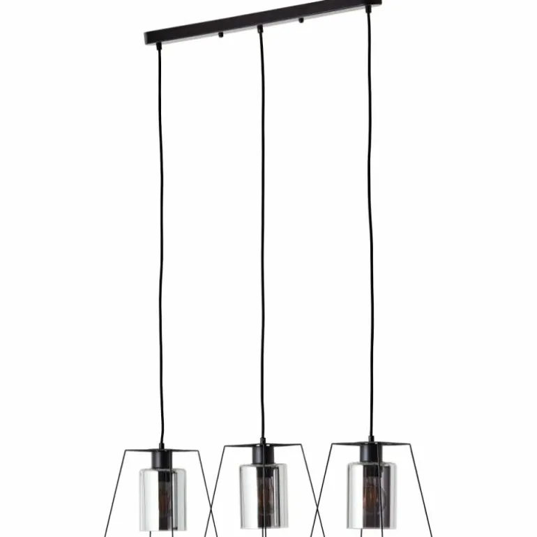 Suspension Brilliant Luxor Noir, 3 lumières