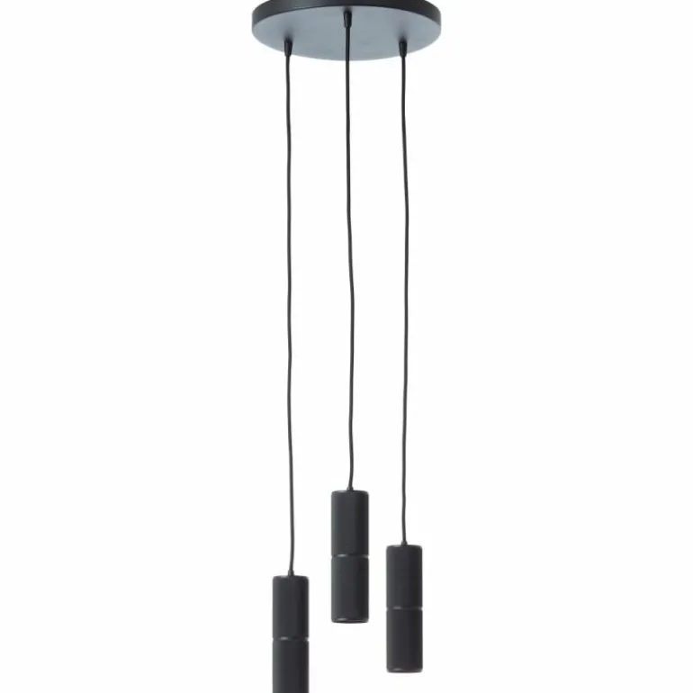 Suspension Brilliant Marty LED Noir, 3 lumières