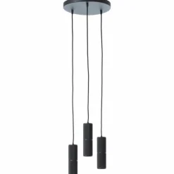 Suspension Brilliant Marty LED Noir, 3 lumières