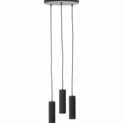 Suspension Brilliant Marty LED Noir, 3 lumières