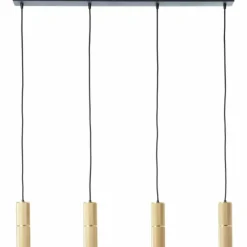 Suspension Brilliant Marty LED Noir, 4 lumières