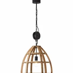Suspension Brilliant Matrix Wood Noir, 1 lumière