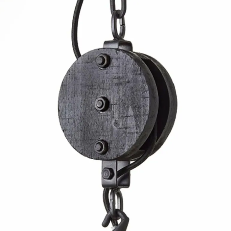 Suspension Brilliant Matrix Wood Noir, 1 lumière