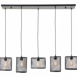 Suspension Brilliant Maze Noir, 5 lumières