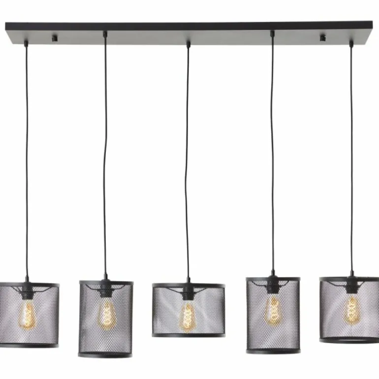 Suspension Brilliant Maze Noir, 5 lumières