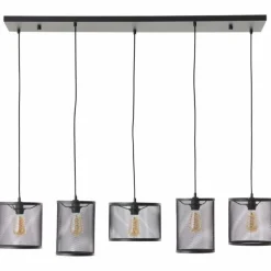 Suspension Brilliant Maze Noir, 5 lumières