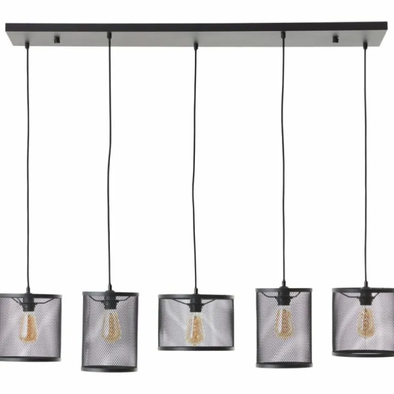 Suspension Brilliant Maze Noir, 5 lumières