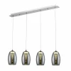 Suspension Brilliant Metropolis LED Chrome, 4 lumières