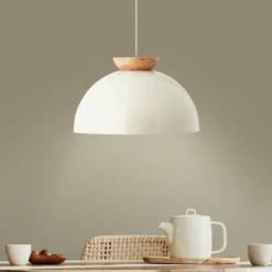 Suspension Brilliant Nalam Écru, Blanc, 1 lumière