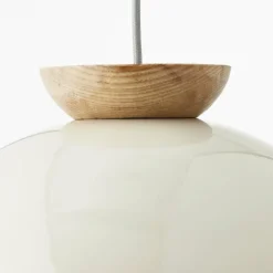 Suspension Brilliant Nalam Écru, Blanc, 1 lumière