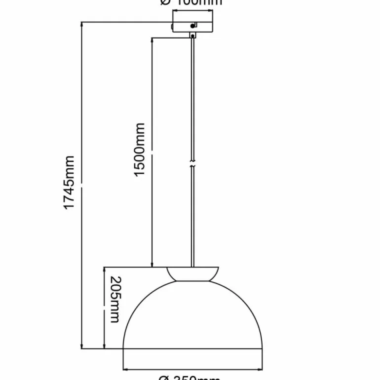 Suspension Brilliant Nalam Écru, Blanc, 1 lumière