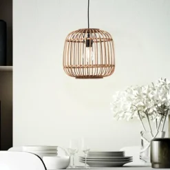 Suspension Brilliant Nikka Noir, 1 lumière