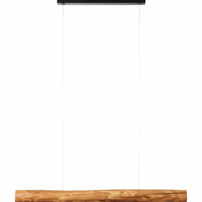 Suspension Brilliant Odun LED Bois clair, Noir, 1 lumière