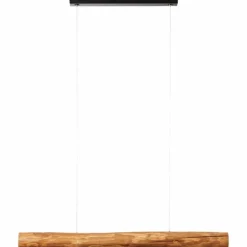 Suspension Brilliant Odun LED Bois clair, Noir, 1 lumière