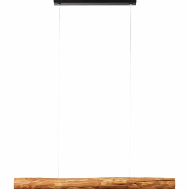 Suspension Brilliant Odun LED Bois clair, Noir, 1 lumière