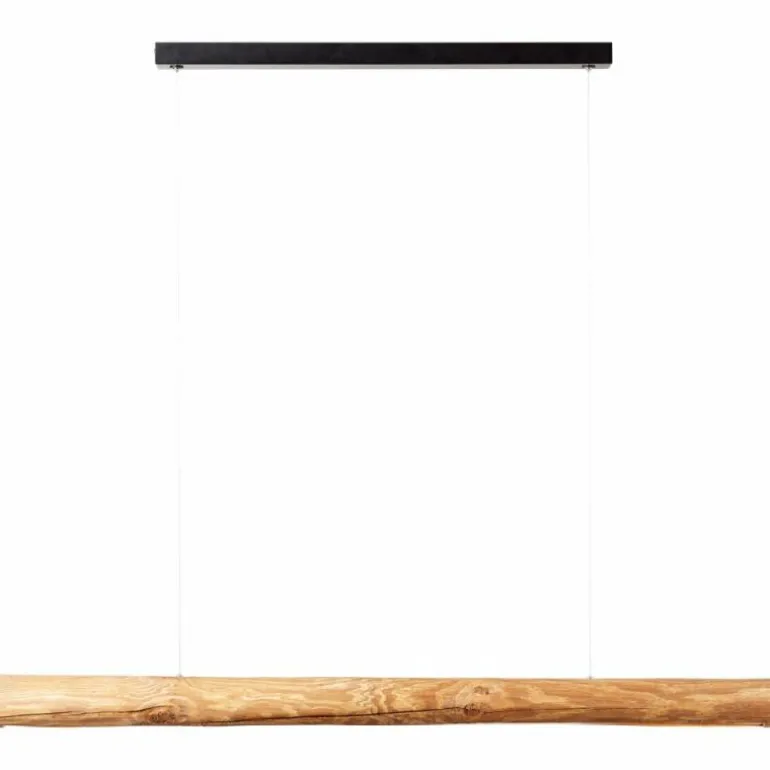 Suspension Brilliant Odun LED Bois clair, Noir, 1 lumière