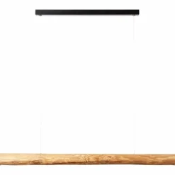 Suspension Brilliant Odun LED Bois clair, Noir, 1 lumière