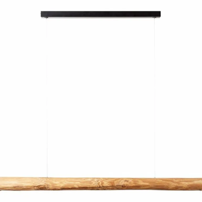 Suspension Brilliant Odun LED Bois clair, Noir, 1 lumière