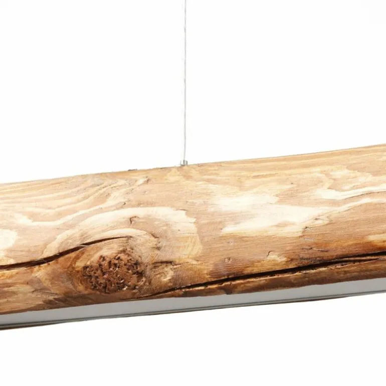 Suspension Brilliant Odun LED Bois clair, Noir, 1 lumière