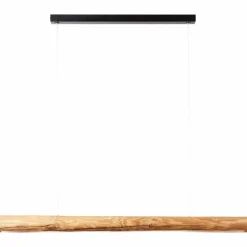 Suspension Brilliant Odun LED Bois clair, Noir, 1 lumière