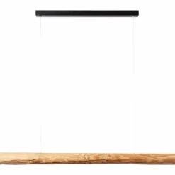 Suspension Brilliant Odun LED Bois clair, Noir, 1 lumière