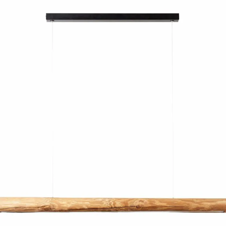 Suspension Brilliant Odun LED Bois clair, Noir, 1 lumière