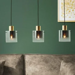 Suspension Brilliant Osaki Or, 3 lumières