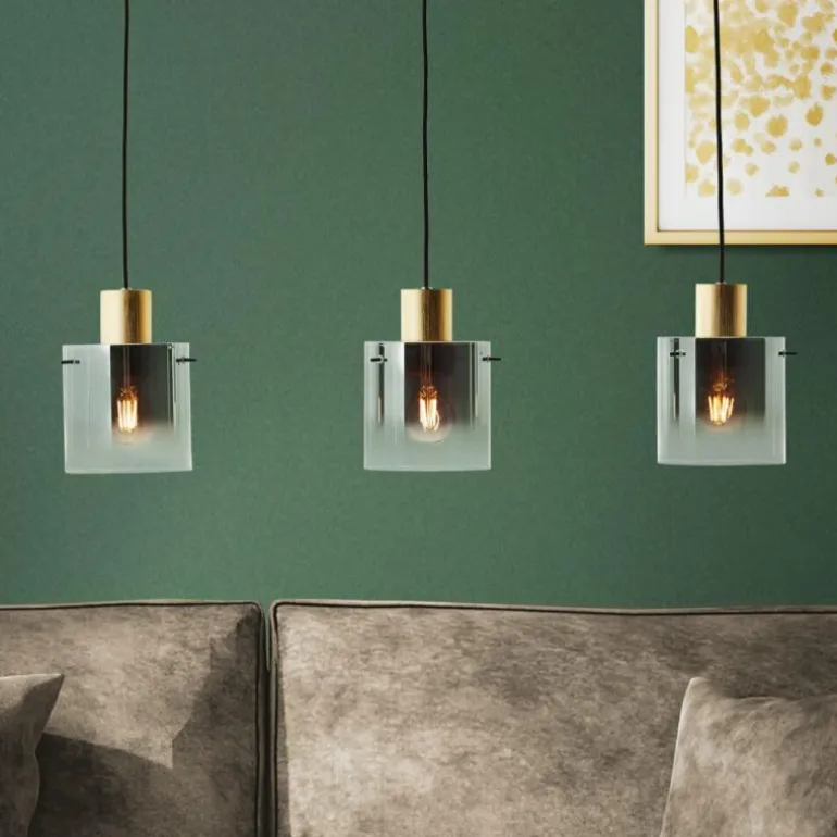 Suspension Brilliant Osaki Or, 3 lumières