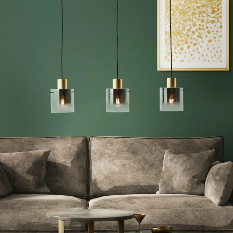 Suspension Brilliant Osaki Or, 3 lumières