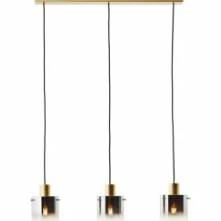 Suspension Brilliant Osaki Or, 3 lumières