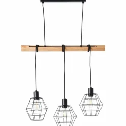 Suspension Brilliant Ottawa Écru, 3 lumières