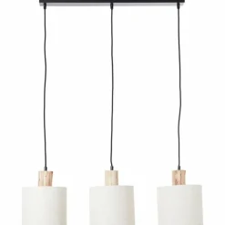 Suspension Brilliant Pia Noir, 3 lumières