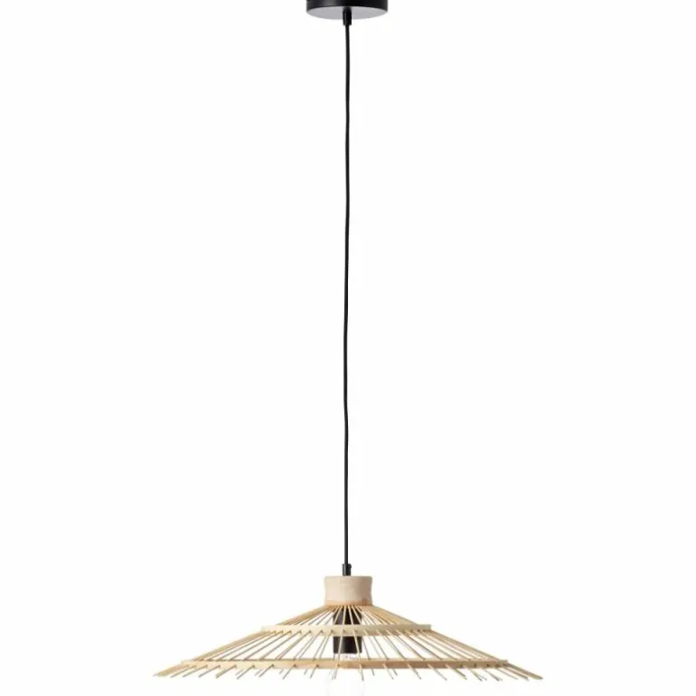 Suspension Brilliant Pirae Brun, Noir, 1 lumière