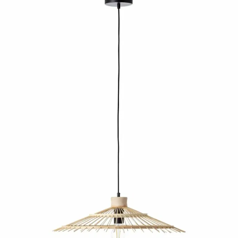 Suspension Brilliant Pirae Brun, Noir, 1 lumière