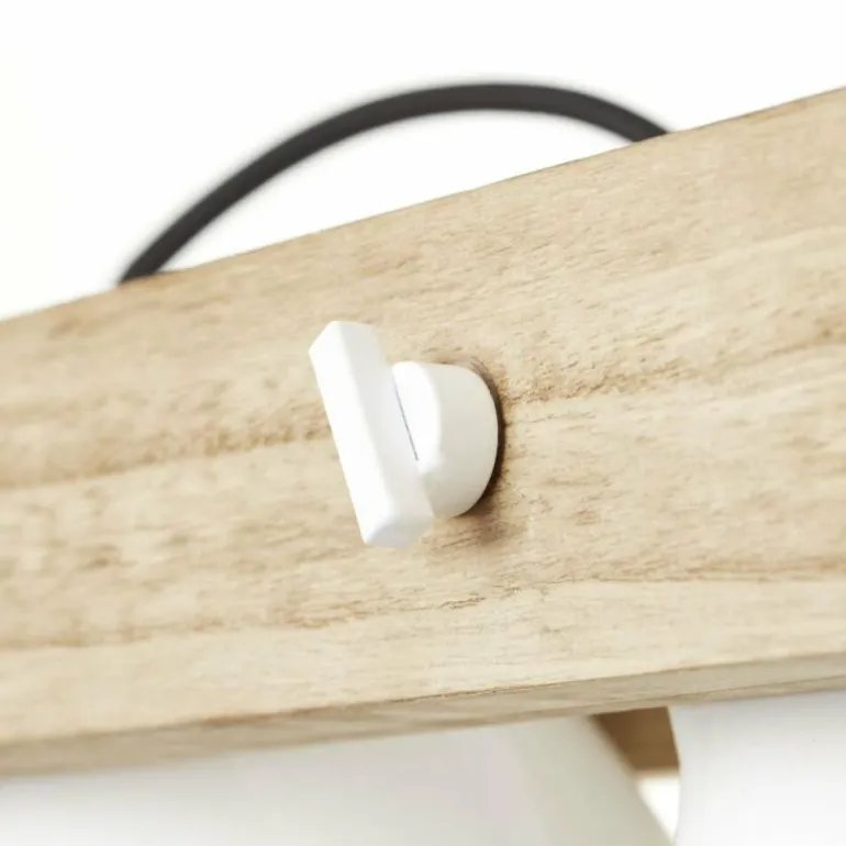 Suspension Brilliant Plow Bois foncé, Blanc, 5 lumières