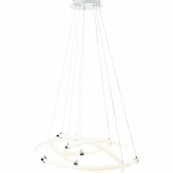 Suspension Brilliant Poolen LED Argenté, 1 lumière, Télécommandes