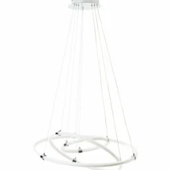 Suspension Brilliant Poolen LED Argenté, 1 lumière, Télécommandes
