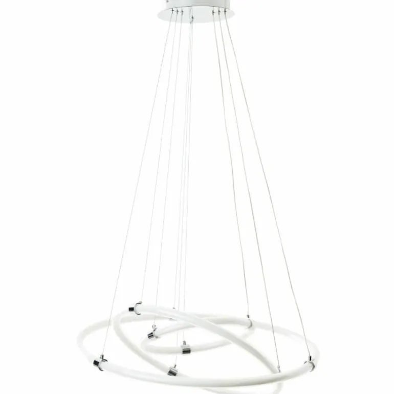 Suspension Brilliant Poolen LED Argenté, 1 lumière, Télécommandes