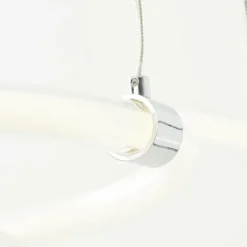 Suspension Brilliant Poolen LED Argenté, 1 lumière, Télécommandes