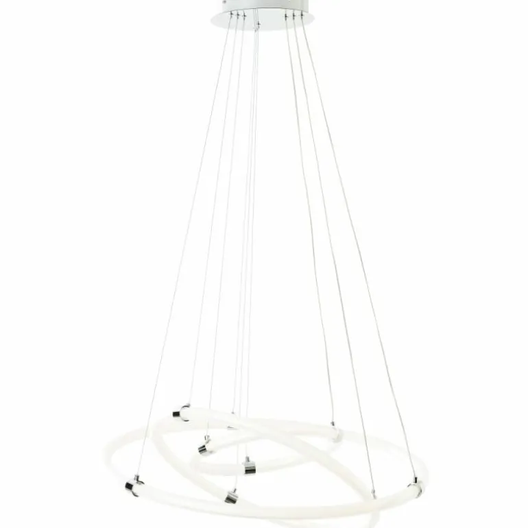 Suspension Brilliant Poolen LED Argenté, 1 lumière, Télécommandes