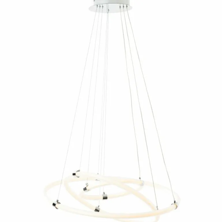 Suspension Brilliant Poolen LED Argenté, 1 lumière, Télécommandes