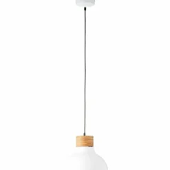 Suspension Brilliant Pullet Bois foncé, Blanc, 1 lumière