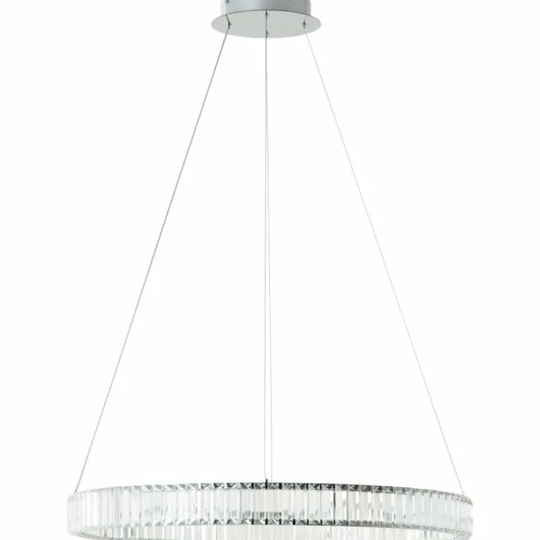 Suspension Brilliant Queen LED Argenté, 1 lumière, Télécommandes