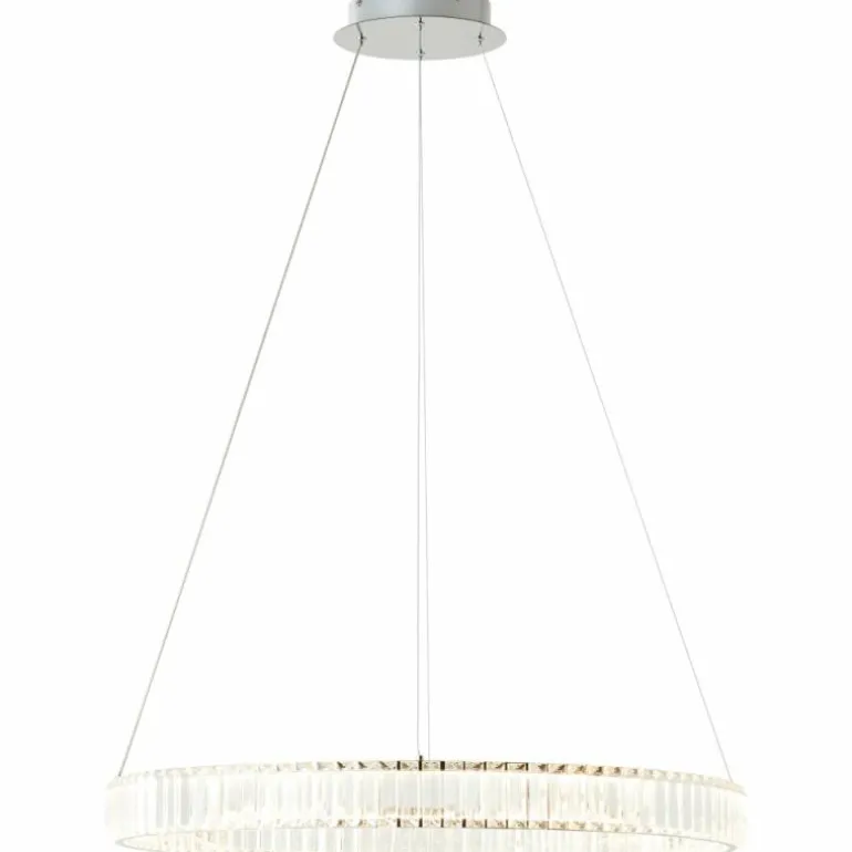 Suspension Brilliant Queen LED Argenté, 1 lumière, Télécommandes