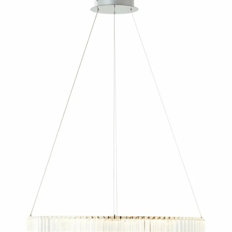 Suspension Brilliant Queen LED Argenté, 1 lumière, Télécommandes