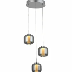 Suspension Brilliant Rafa LED Chrome, 3 lumières