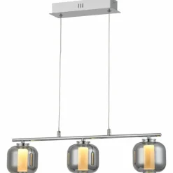 Suspension Brilliant Rafa LED Chrome, 3 lumières