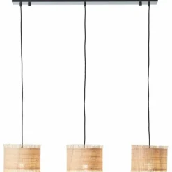 Suspension Brilliant Raffy Noir, 3 lumières