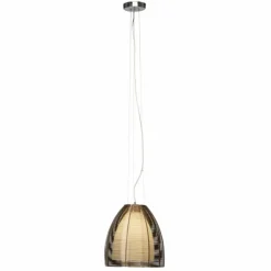 Suspension Brilliant Relax Bronze, Chrome, 1 lumière