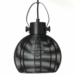 Suspension Brilliant Sambo Noir, 3 lumières